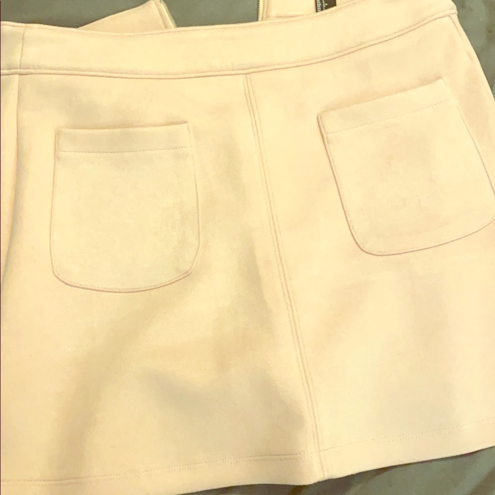 Suede skirt